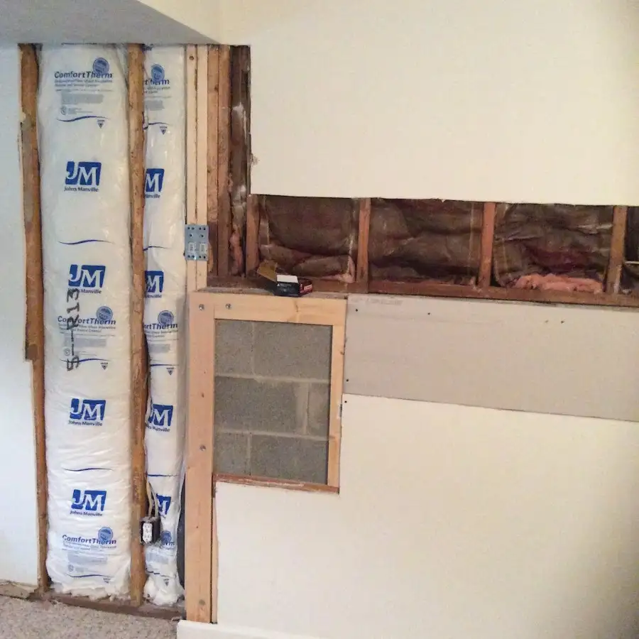Wall insulation replacement during Contents Cleaning & Restoration in Wisconsin Rapids